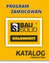 PROGRAM ZAMOCOWAŃ KATALOG PRODUKTÓW