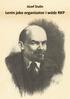 Józef Stalin. Lenin jako organizator i wódz RKP