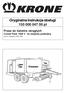 Oryginalna instrukcja obsługi pl. Prasa do balotów okrągłych Combi Pack 1500 V ze zwijarką podwójną (od nr maszyny )