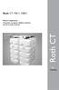 Roth CT. Roth CT 750 l i 1000 l. Montaż i eksploatacja Ustawienie szeregowe, blokowe i kątowe do 25-ciu sztuk w baterii.