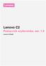 Lenovo C2. Podręcznik użytkownika, wer Lenovo K10a40