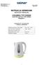 INSTRUKCJA SERWISOWA SERVICE MANUAL CZAJNIKA TYP CKE820 ELECTRIC KETTLE TYPE CKE820 Wydanie 1