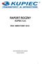 RAPORT ROCZNY KUPIEC S.A.
