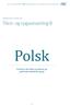 Polsk. Tekst- og opgavesamling B. Til elever, der læser og skriver på polsk som stærkeste sprog. Afdækning af litteracitet