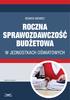 ROCZNA SPRAWOZDAWCZOŚĆ BUDŻETOWA