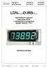 LDN-...-D-IRS-... wyświetlacze cyfrowe naścienne IP-65 z interfejsem szeregowym RS485 / RS232 / TTY. Instrukcja obsługi