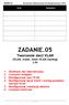 ZADANIE.05 Tworzenie sieci VLAN (VLAN, trunk, inter-vlan routing) 2,5h