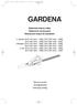 GARDENA. Elektrické plotové nùžky Elektromos sövénynyíró Elektryczne no yce do ywop³otu