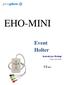 EHO-MINI. Event Holter. Instrukcja Obsługi. (Wydanie 2 z dnia )
