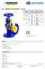 ZAWÓR ZAPOROWY zglo CECHY ZASTOSOWANIE * ciśnienie nominalne. materiał kadłuba. A 6 bar C 16 bar C 16 bar D 25 bar C 16 bar B 10 bar A 6 bar