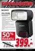 50 % RABATU399.- HVL-F42AM Sony HVL-F42AM to zaawansowana, lampa błyskowa, przeznaczona do cyfrowych lustrzanek Sony. Najlepsze ceny w Polsce!