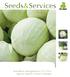 Seeds&Services. Rijk Zwaan Katalog Brassica 2012/2013 kapusta kalafior brokuł kalarepa