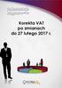 Korekta VAT po zmianach do 27 lutego 2017 r.