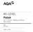 AS-LEVEL Polish. Unit 1 PLSH1 - Reading and Writing Mark scheme June Version: 1.0 Final