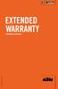 EXTENDED WARRANTY INFORMACJA O PRODUKCIE