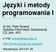 Języki i metody programowania I