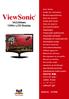 ViewSonic. VX2268wm 120Hz LCD Display. Model No. : VS12538
