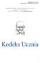 ZESPOŁ SZKÓŁ IM. JANUSZA KORCZAKA W KCYNI ul. Rynek Kcynia tel./fax: ,