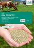 DSV COUNTRY. Wysokowydajne mieszanki traw na trwałe i przemienne użytki zielone. Teraz z innowacyjną technologią nasion.