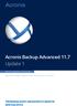Acronis Backup Advanced 11.7 Update 1