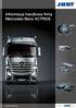 Informacja handlowa firmy Mercedes-Benz ACTROS