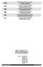 Installation & Operating Instructions. Models: PF-SOF1-SIM PF-SOF1-ALT PF-SOF1-PRL PF-SOF1,5-SIM PF-SOF1,5-ALT PF-SOF1,5-PRL PF-BTA