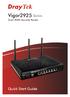 Seria Vigor2925 Dual-WAN Security Router Skrócona instrukcja obsługi