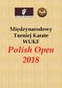 Międzynarodowy Turniej Karate WUKF Polish Open 2018
