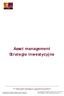 Asset management Strategie inwestycyjne