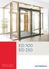 Modułowe napędy drzwi rozwieranych. ED 100 ED 250