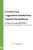 INFORMATOR. o egzaminie ósmoklasisty z języka hiszpańskiego. od roku szkolnego 2018/2019 dla uczniów słabosłyszących i niesłyszących