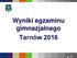 Wyniki egzaminu gimnazjalnego Tarnów 2016