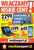 NISKIE CENY. mediaexpert.pl 55 WIĘCEJ OFERT NA HDMI. USB 2 Nagrywanie USB Przeglądarka internetowa Czterordzeniowy procesor 1599, 649, RAT.