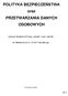 POLITYKA BEZPIECZEŃSTWA oraz PRZETWARZANIA DANYCH OSOBOWYCH