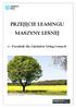 PRZEJĘCIE LEASINGU MASZYNY LEŚNEJ. e - Poradnik dla Zakładów Usług Leśnych