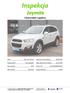 Chevrolet Captiva. Silnik 2231 cm³ 184 KM Data pierwszej rejestracji Rok produkcji 2011 Numer VIN KL1CG2669BB060841