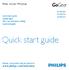 Quick start guide.   Philips GoGear MP4 player. Quick start guide Snelstartgids Skrócona instrukcja obsługi Snabbstartguide