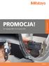 PROMOCJA! Od 1 listopada 2018 r. do 31 stycznia 2019 r. PRE1278 PROMOCJA MITUTOYO