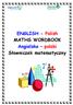 ENGLISH - Polish MATHS WORDBOOK Angielsko polski Słowniczek matematyczny