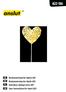 Bruksanvisning för hjärta LED Bruksanvisning for hjerte LED Instrukcja obsługi serce LED User Instructions for heart LED