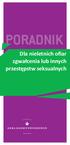 PORADNIK. Dla nieletnich ofiar zgwałcenia lub innych przestępstw seksualnych