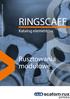 System rusztowań modułowych RINGSCAFF RINGSCAFF. Katalog elementów. Rusztowania modułowe