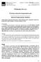 Wybrane statystyki nieparametryczne. Selected Nonparametric Statistics