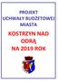 PROJEKT UCHWAŁY BUDŻETOWEJ MIASTA KOSTRZYN NAD ODRĄ NA 2019 ROK