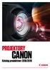 PROJEKTORY CANON Katalog produktowy 2018/2019