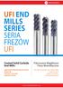 UFI END MILLS SERIES SERIA FREZÓW UFI