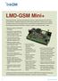 LMD-GSM Mini+ Sensor temperatury wykrywający wybrane temperatury, powiadamiający komunikatami SMS oraz automatycznie sterujący wyjściami.