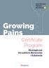 Growing Pains Certificate Program