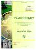 PLAN PRACY WOJEWÓDZKIEGO INSPEKTORATU OCHRONY ŚRODOWISKA W RZESZOWIE NA ROK 2008