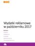 Wydatki reklamowe w październiku 2017